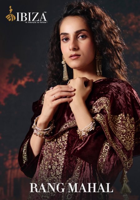 Rang Mahal By Ibiza Viscose Velvet Salwar Kameez